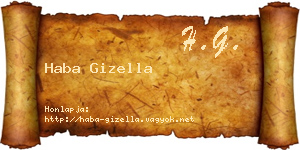 Haba Gizella névjegykártya