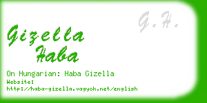 gizella haba business card